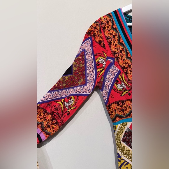 FREE PEOPLE MAXI DRESS WOMEN M Travel Vacation Boho Multicolor Button - Picture 9 of 16